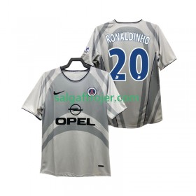 Paris Saint-Germain PSG RONALDINHO 20 2001 Fodboldtrøjer Retro Udebanesæt 2002 Kort ærmer
